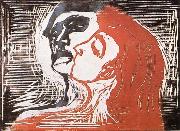 Edvard Munch Man and Woman oil
